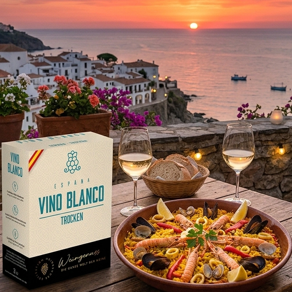 Wein-Genuss Vino Blanco, trocken, Bag-in-Box, 3,0l