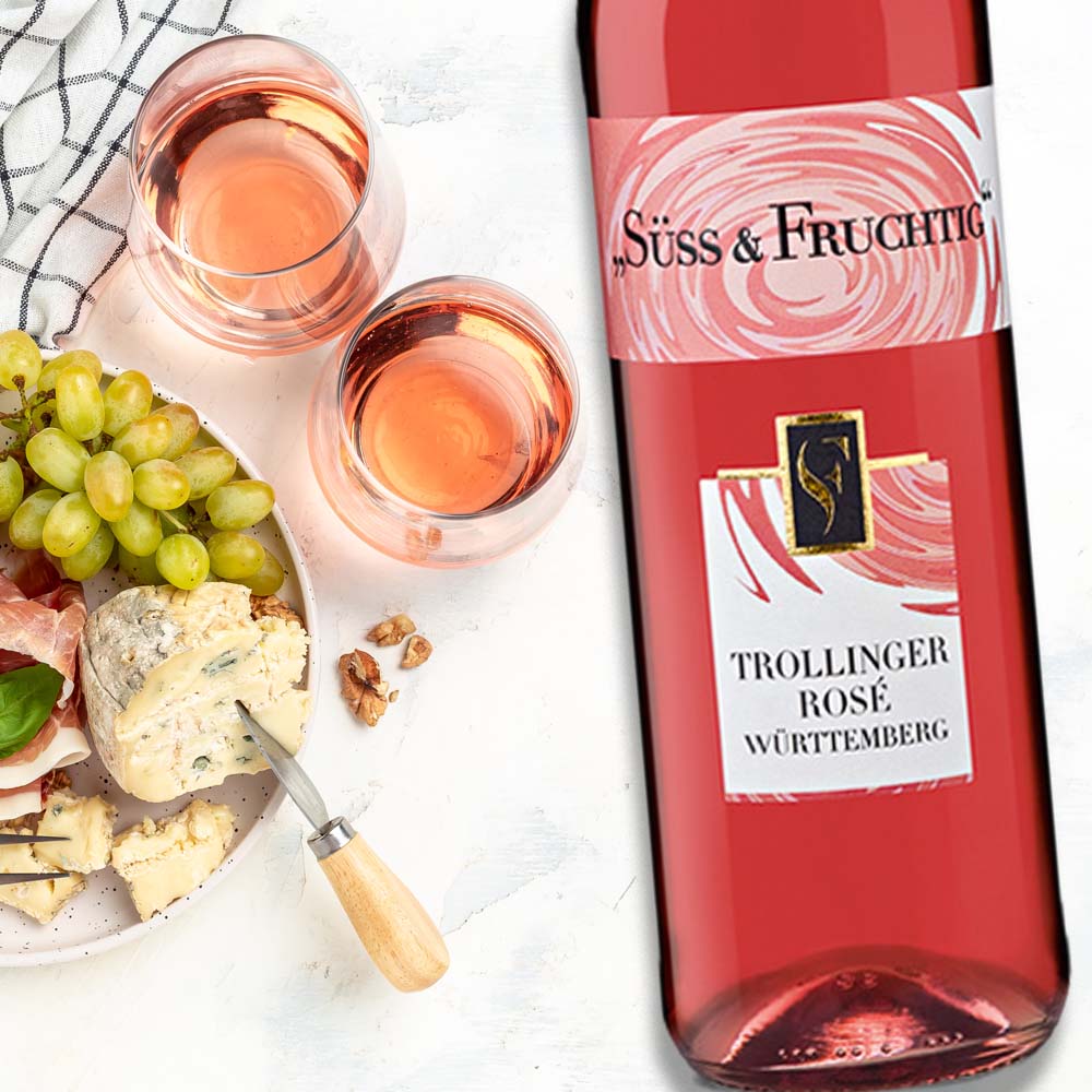 Württemberger Süß & Fruchtig Trollinger Rosé QbA, süß, 0,75l