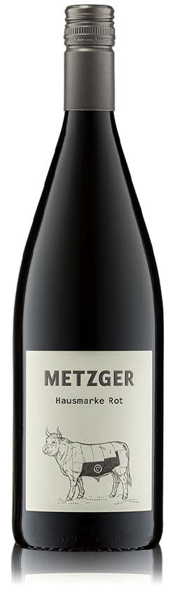 Weingut Metzger Hausmarke Rot, feinherb, 2021, 1,0l