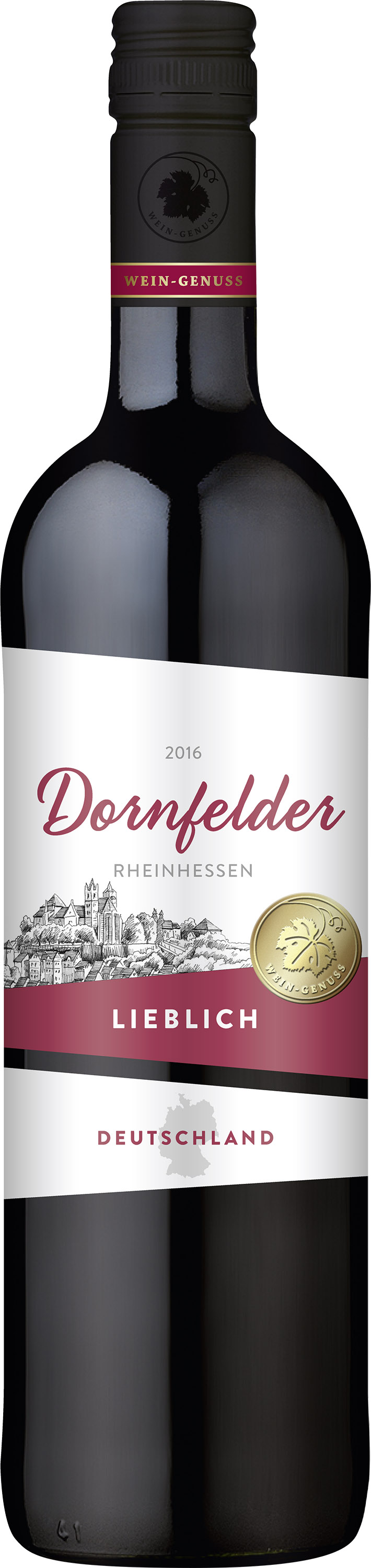 Wein-Genuss Dornfelder QbA, lieblich, 2022, 0,75l