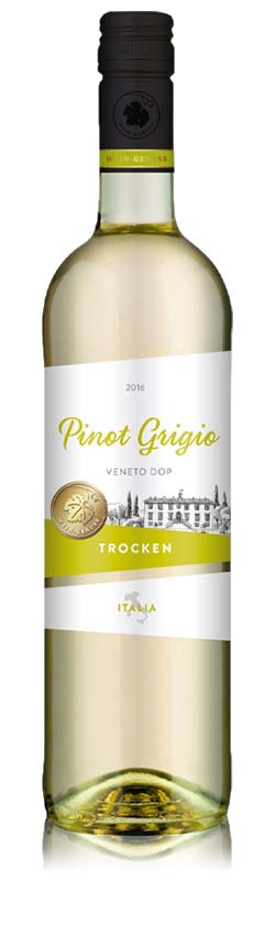 Wein-Genuss Pinot Grigio DOC, trocken, 2021, 0,75l