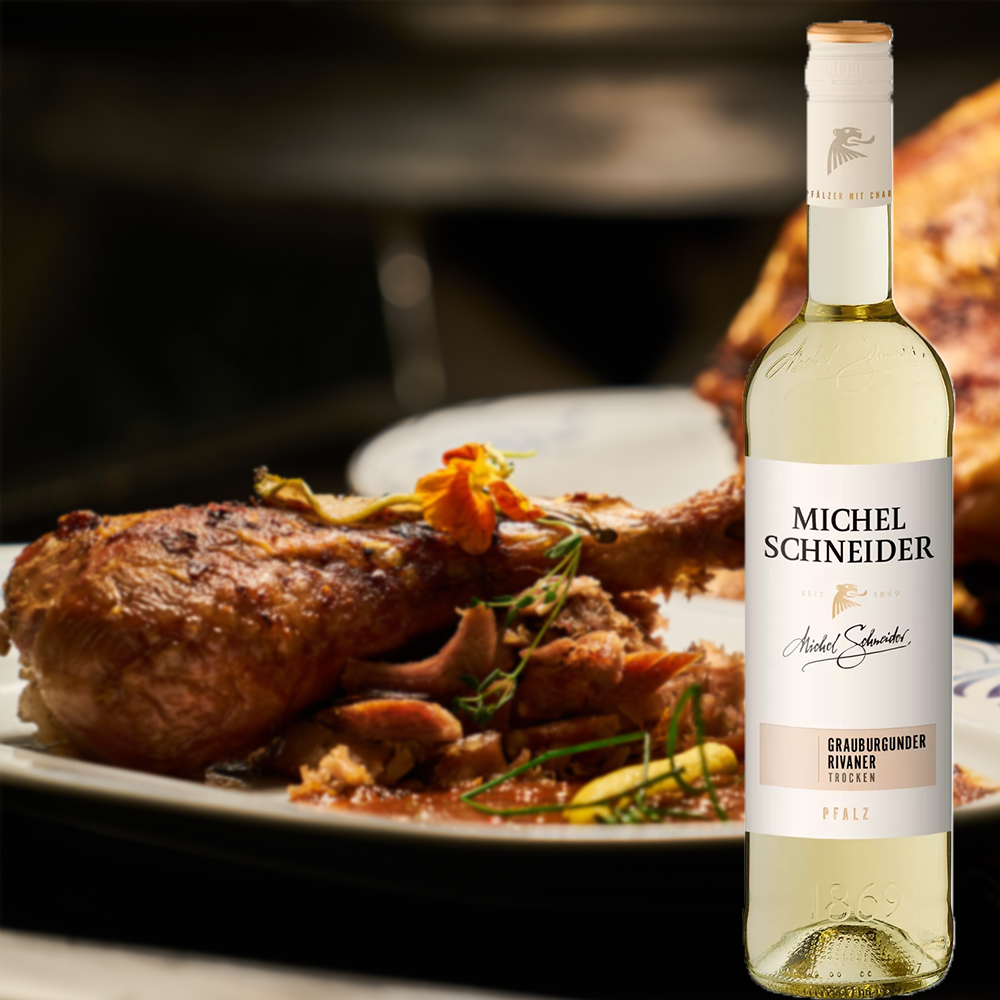 Michel Schneider Grauburgunder Rivaner QbA, trocken, 2023, 0,75l