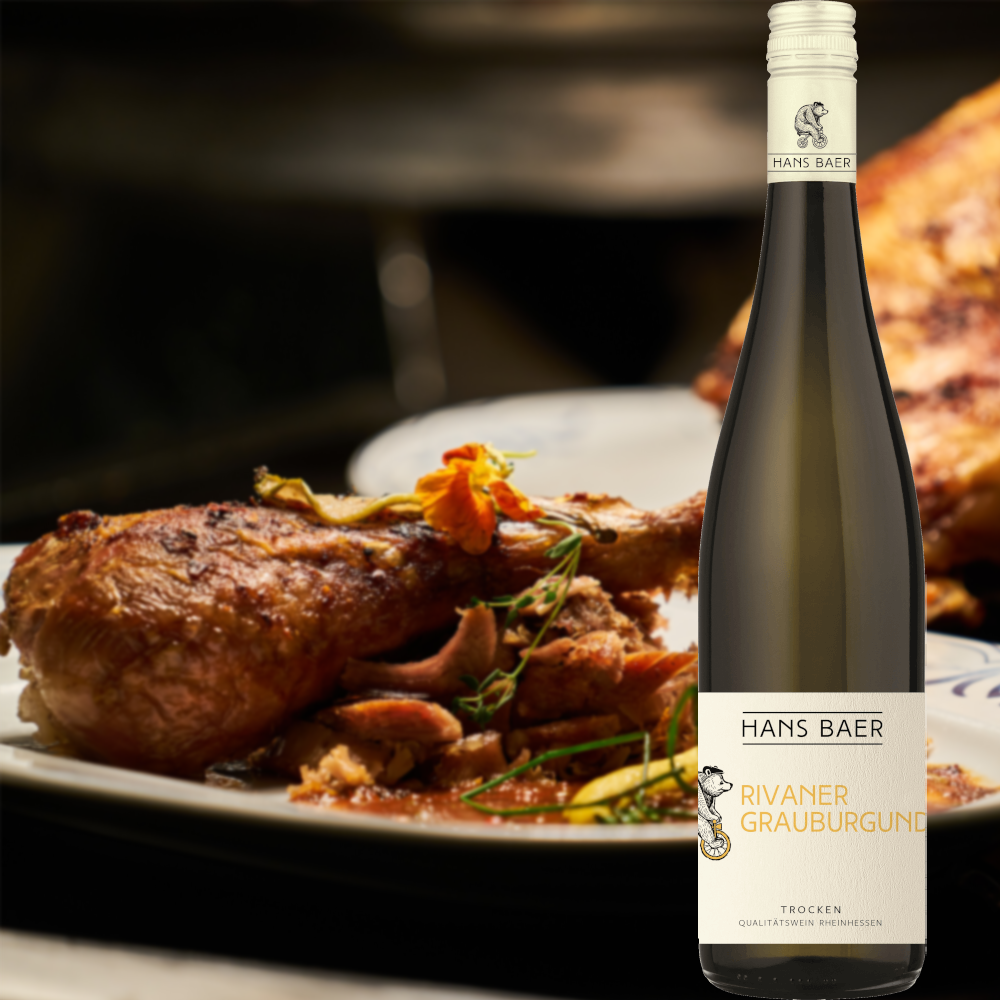Hans Baer Rivaner Grauburgunder QbA, trocken, 2024, 0,75l