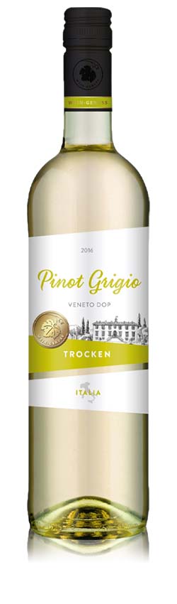 Wein-Genuss Pinot Grigio DOC, trocken, 2022, 0,75l