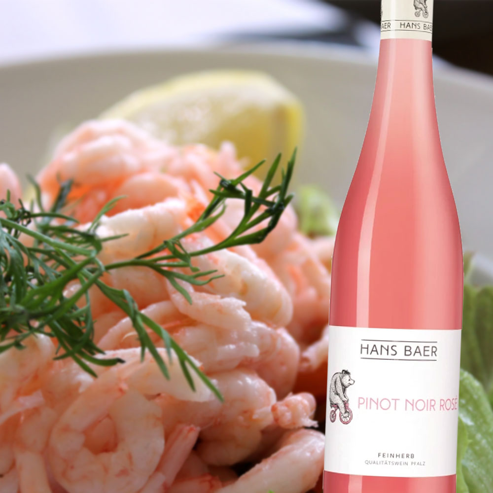 Hans Baer Pinot Noir Rosé, feinherb, 2022, 0,75l