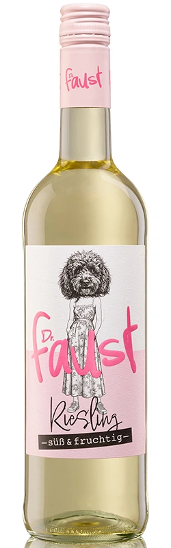 Dr.Faust Riesling QbA, süß & fruchtig, 2025, 0,75l