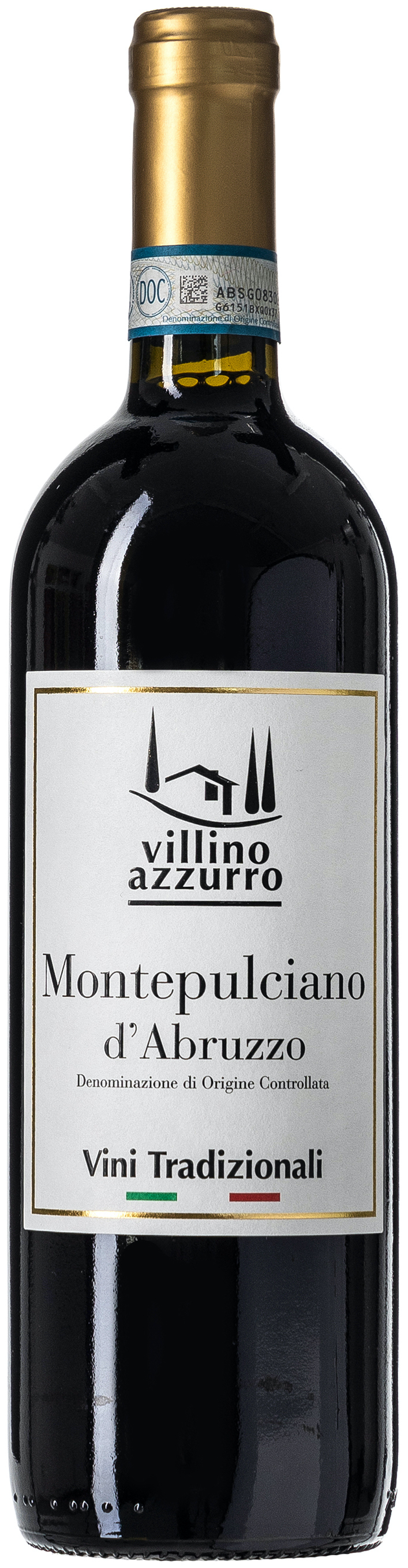 Villino Azzurro Montepulciano d'Abruzzo DOC, trocken, 2023, sortenreines Weinpaket (6x0,75l)