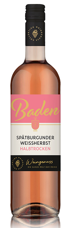 Wein-Genuss Spätburgunder Weißherbst QbA, halbtrocken, 2023, 0,75l