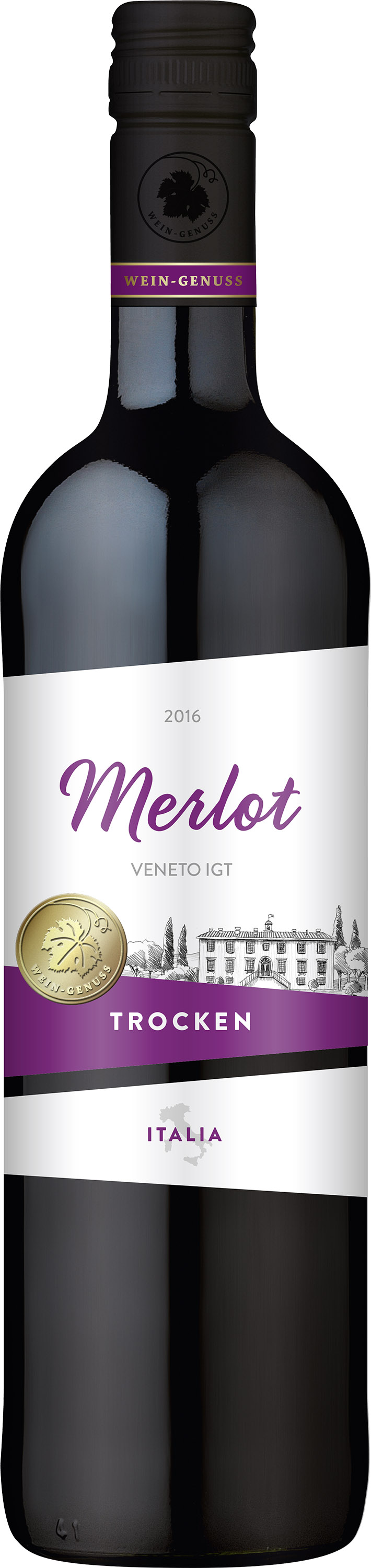Wein-Genuss Merlot Veneto IGT, trocken, 2021, 0,75l