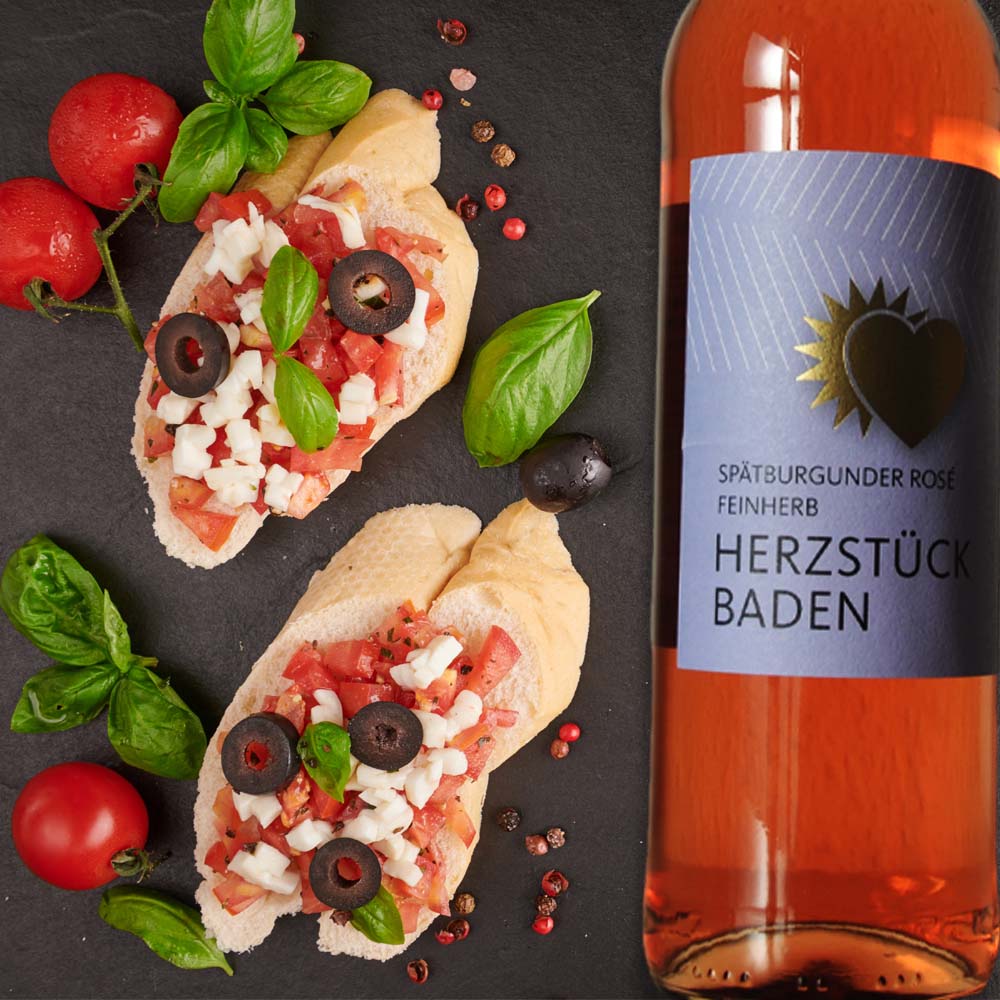 Herzstück Baden Spätburgunder Rosé, feinherb, 2021, 0,75l