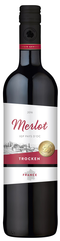 Wein-Genuss Merlot IGP, trocken, 2020, 0,75l