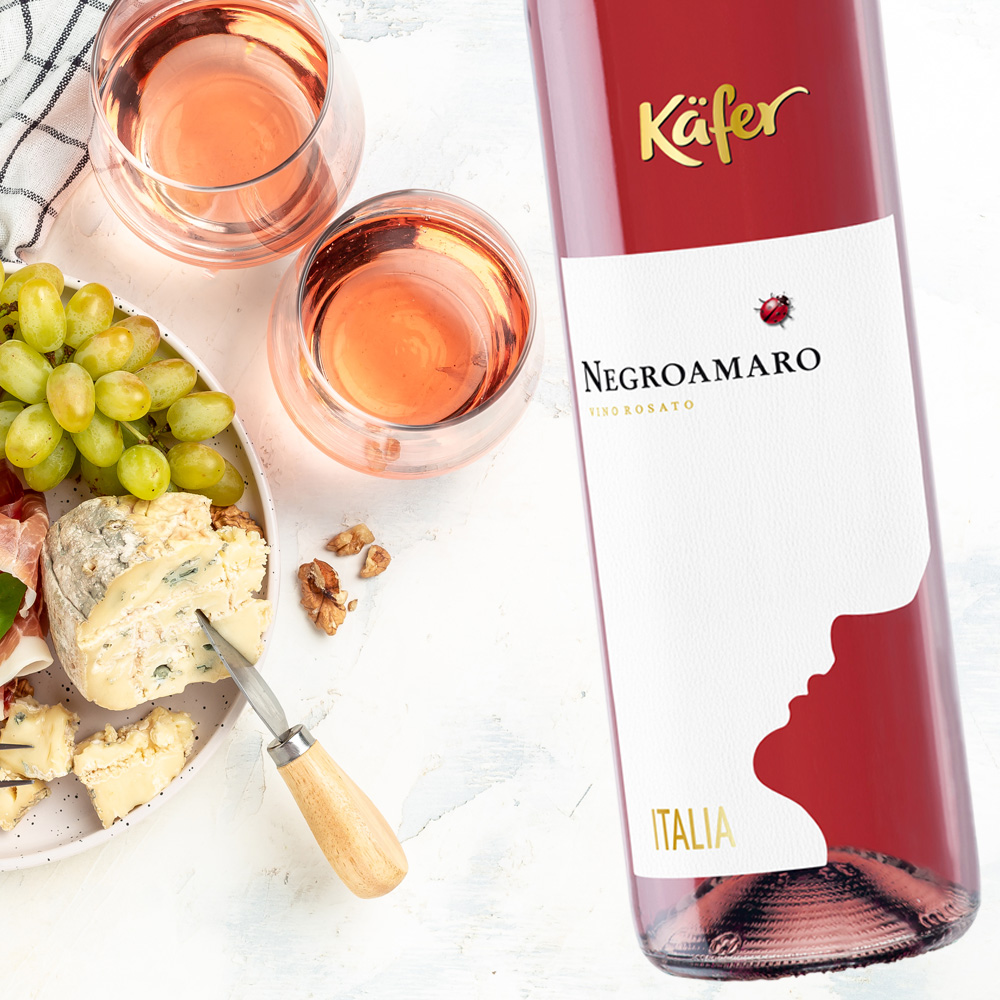 Käfer Rosé Probierpaket (6 x 0,75l) + VINOX Winecards