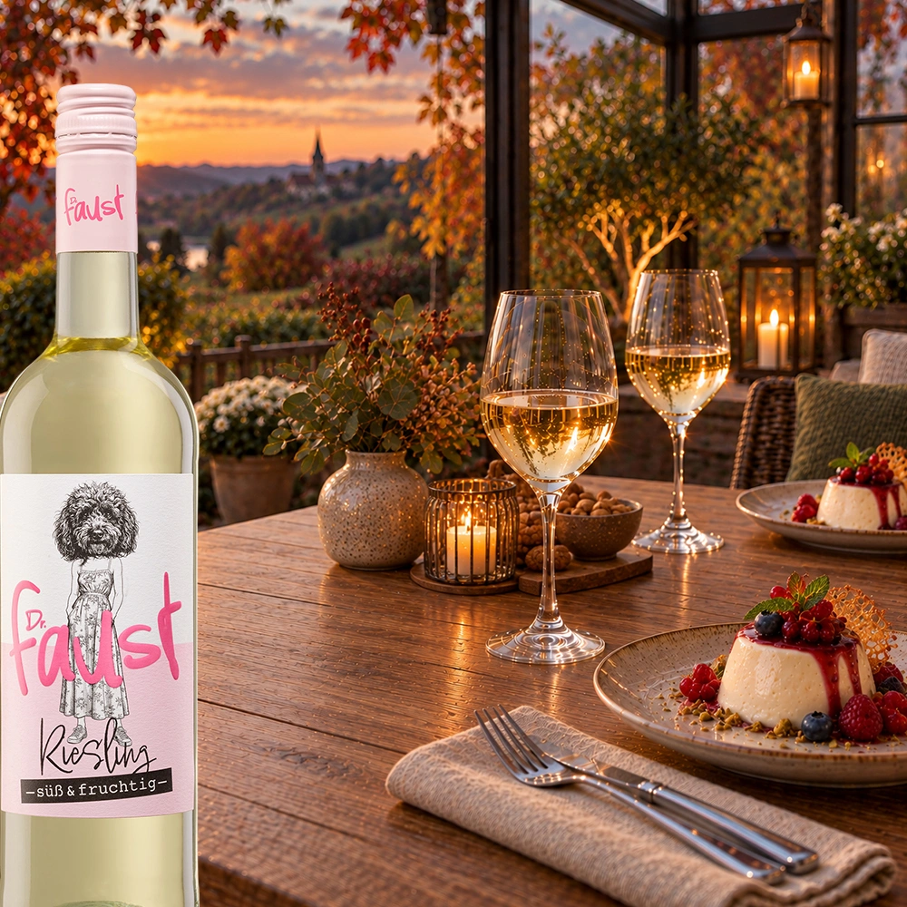 Dr.Faust Riesling QbA, süß & fruchtig, 2025, 0,75l